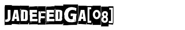 Jadefedga[08] font preview